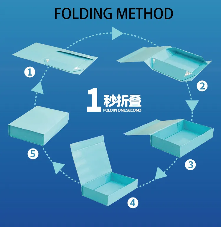 Foldable Luxury Color Small Large Gift Packaging Folding Box Carton Printed Garment