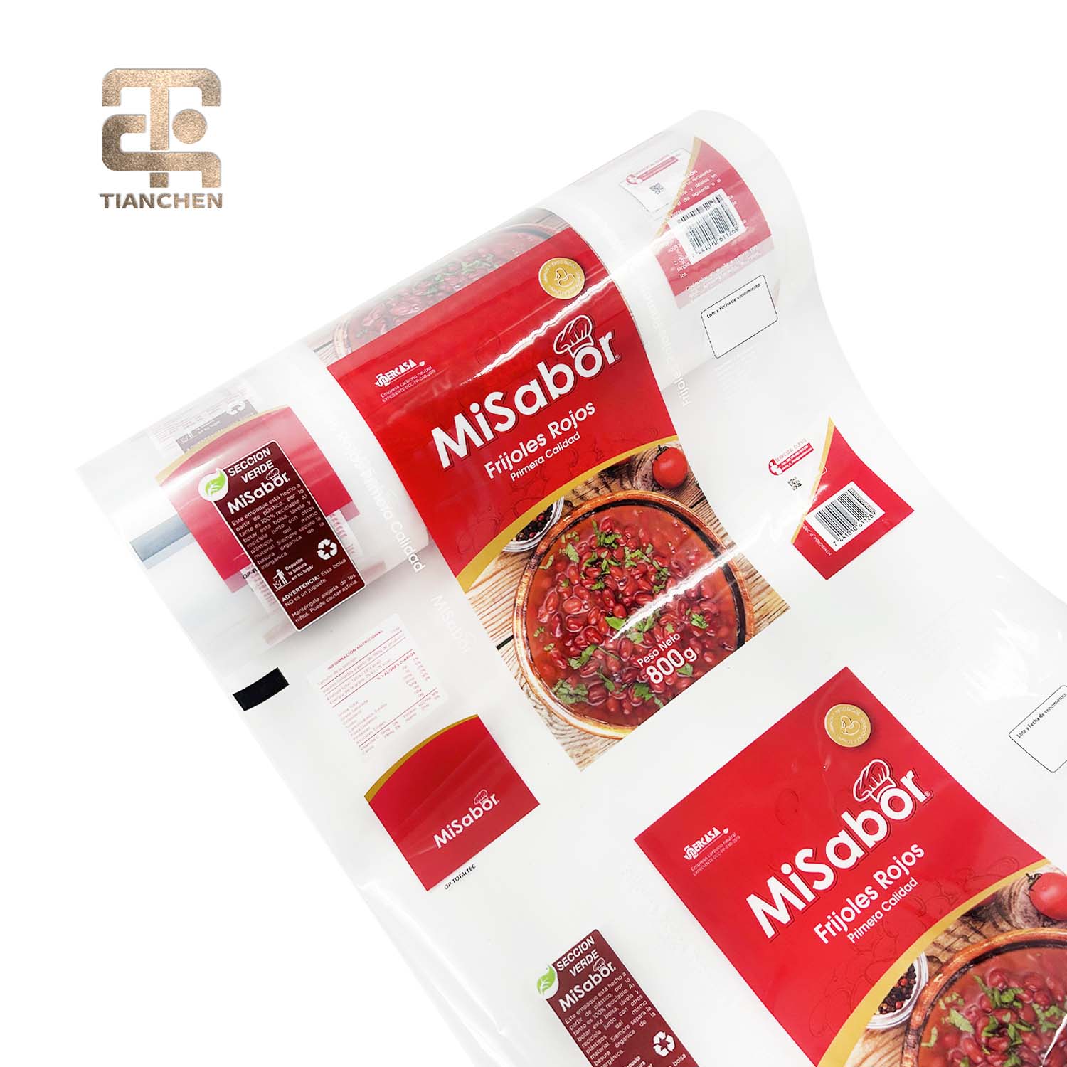 Gravure Printing Automatic Wrapping Film BOPP Food Packaging Film Roll Printing Film for Rice
