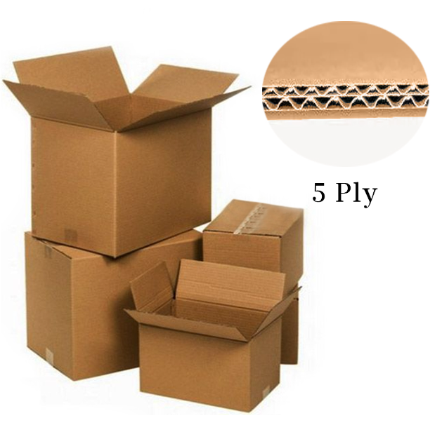 FPG Custom Color Printed Logo 10x10x10 Delivery Box 5 Ply Corrugated Cardboard Paper Packaging Shipping Boxes