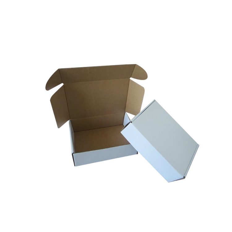 Practical Protective White Built-in Slot Self-Sealing Corrugated Paper Airplane Box For Small Item Storage &amp; E-commerce Shipping