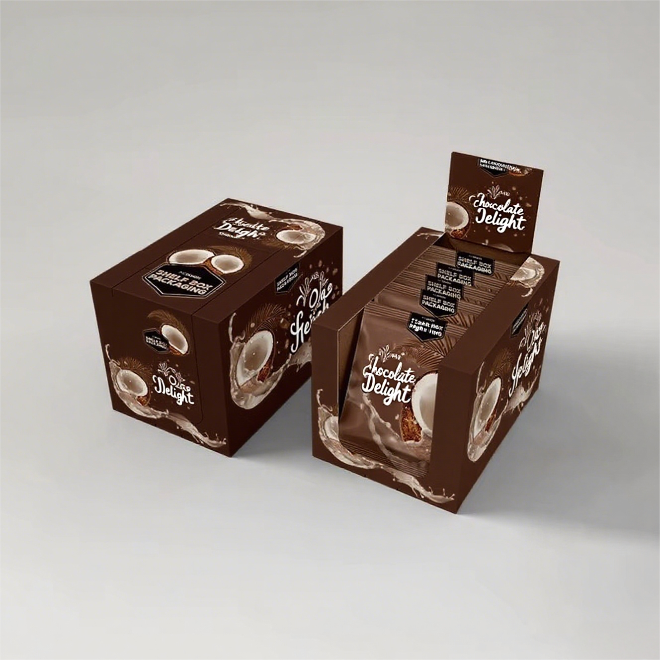 Retail Customizable Paper Display Box Full-Color Printed for Pop Snacks Cardboard Counter Free Samples Food Use Recycled
