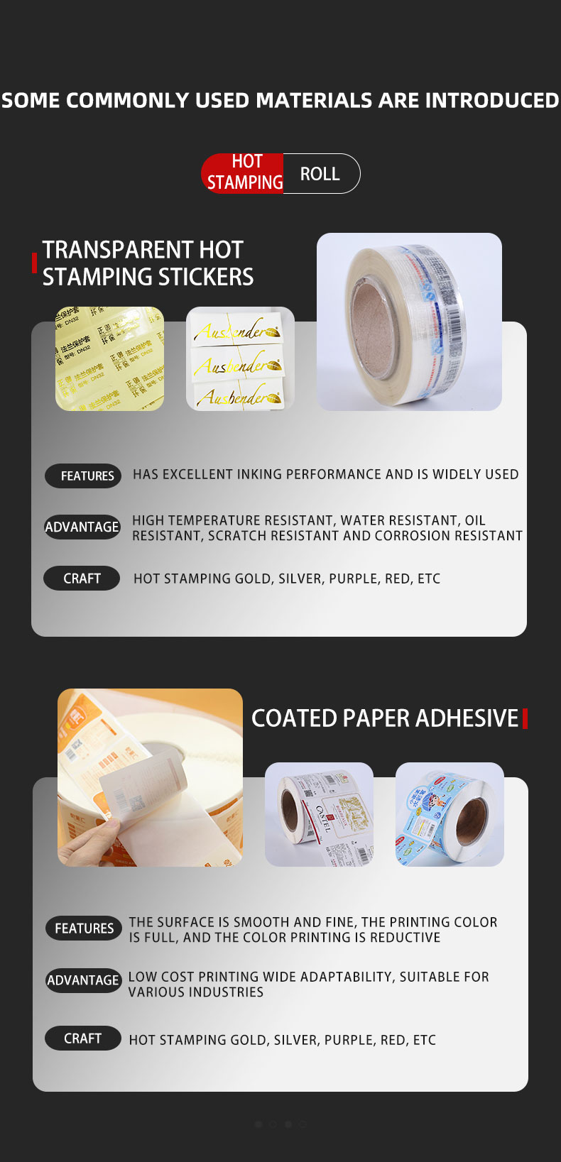 Detailed specifications card