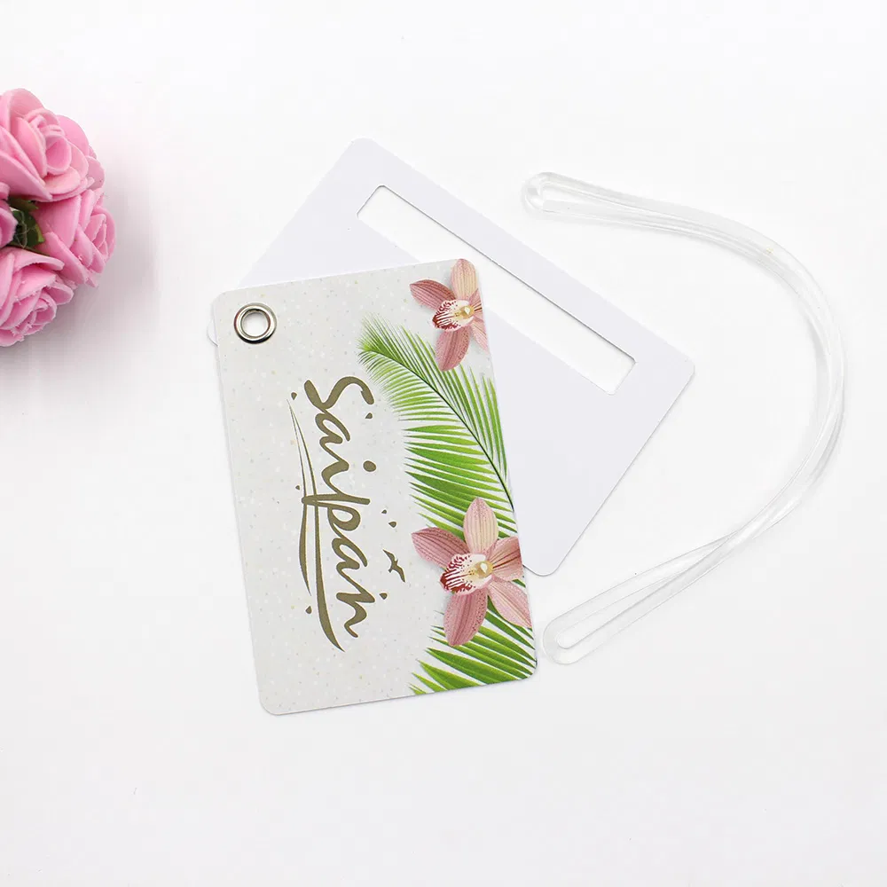 Personalised Wooden Honeymoon Luggage Tags/ Beautiful Factory Price Promotional Wedding Favor Luggage Tag