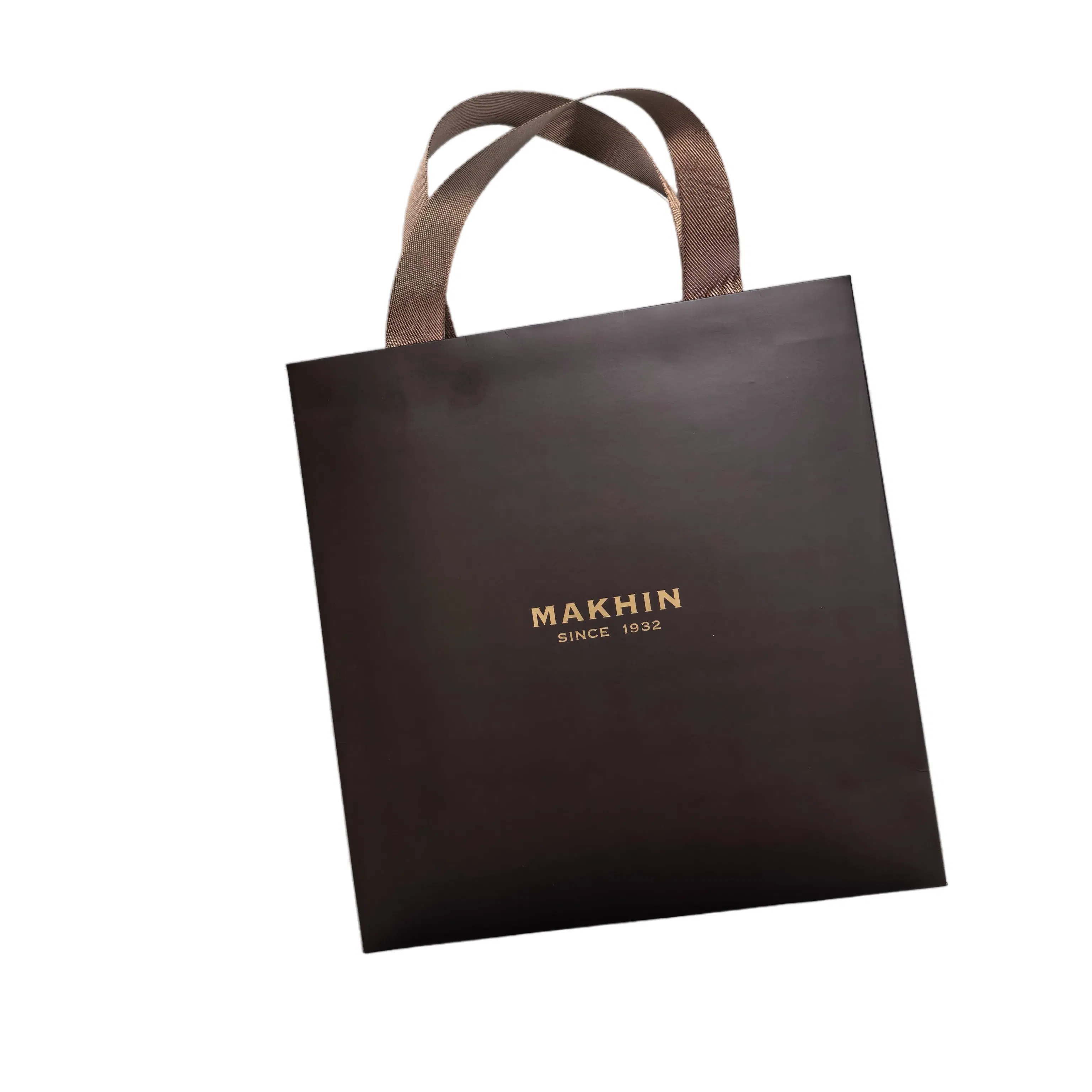 Custom Christmas Gift Storage Packaging Kraft Paper Handbag Gift Shopping Bag Handbag Printing