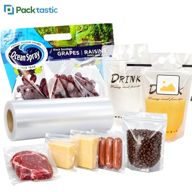 Packtastic Custom Printed Mylar Bags Stand up Pouch Food Grade Smell Proof Zipper Bags with Logo for Coffee Packaging Factory