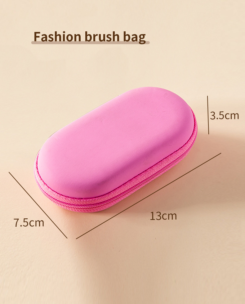 Beautichen 8PCS Pink Amazon Bestseller Makeup Brush Set with Pink Pouch - Eyeshadow/Loose Powder/Blush/Contour/Nose Contour Brushes Beginner-Friendly Kit