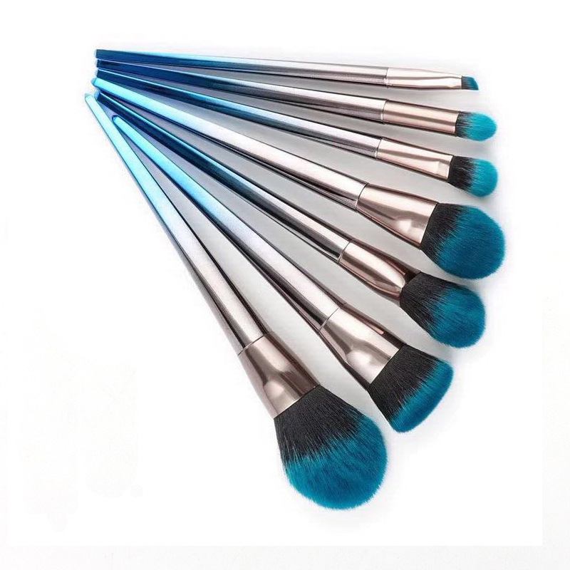 Beautichen 7PCS Soft Vegan Synthetic Hair Powder Foundation Eye Blending Lip Makeup Brushes Kit Private Labe Makeup Brush Set