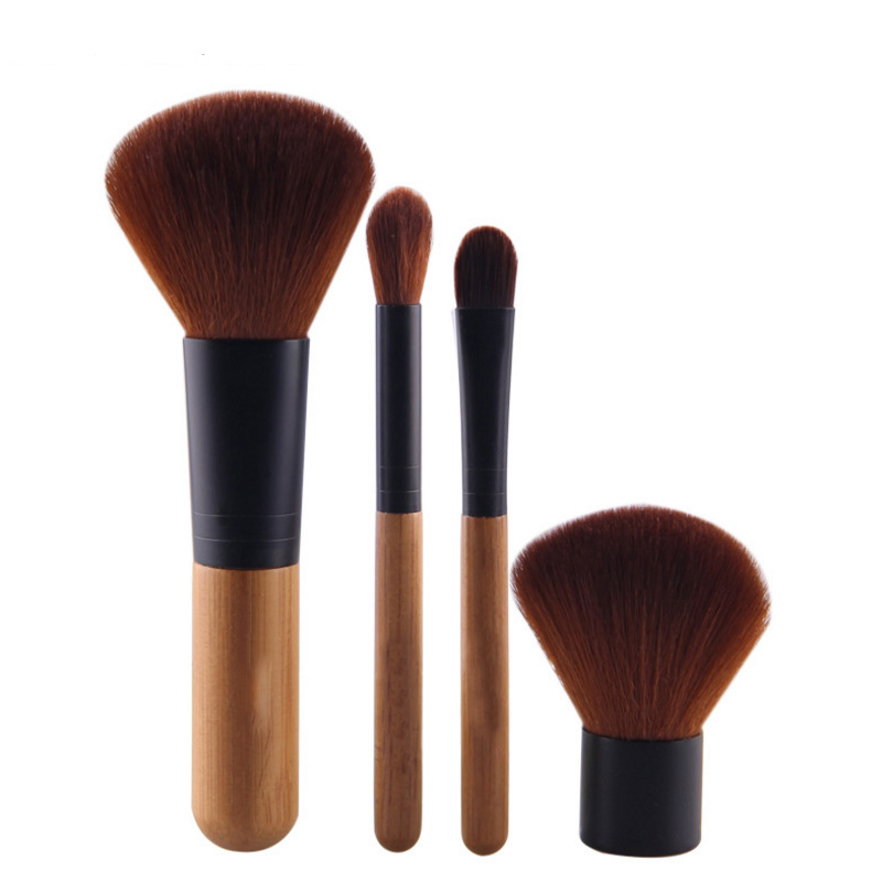 5PCS Portable Bamboo Handle High Quality Foundation Brush Eyeshadow Brush Makeup Brush Set