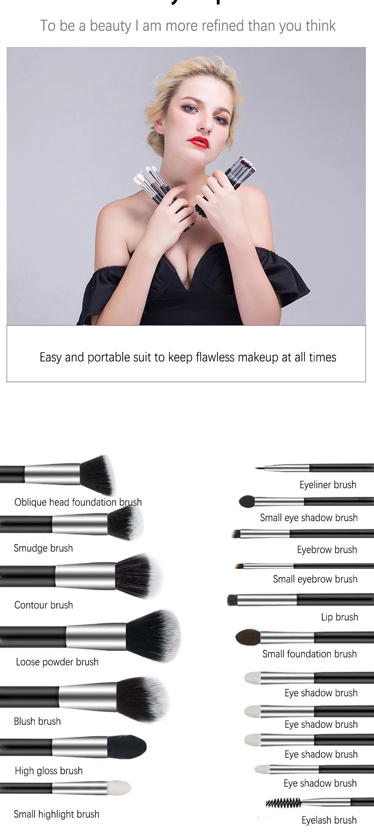 Makeup Brush Set View 4