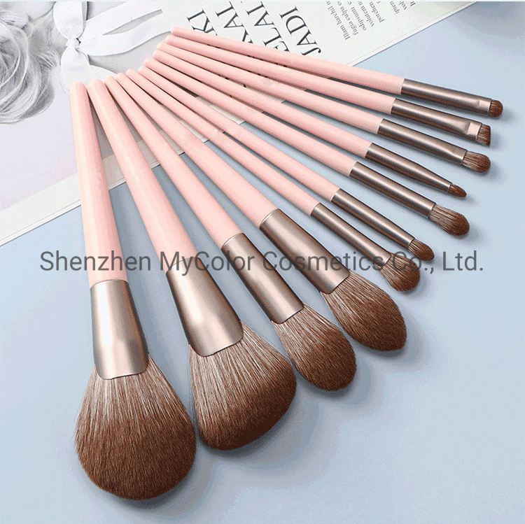 Professional Soft Synthetic Hair Makeup Brush Set 11PCS Fab Powder Concealer Lip Brush Set