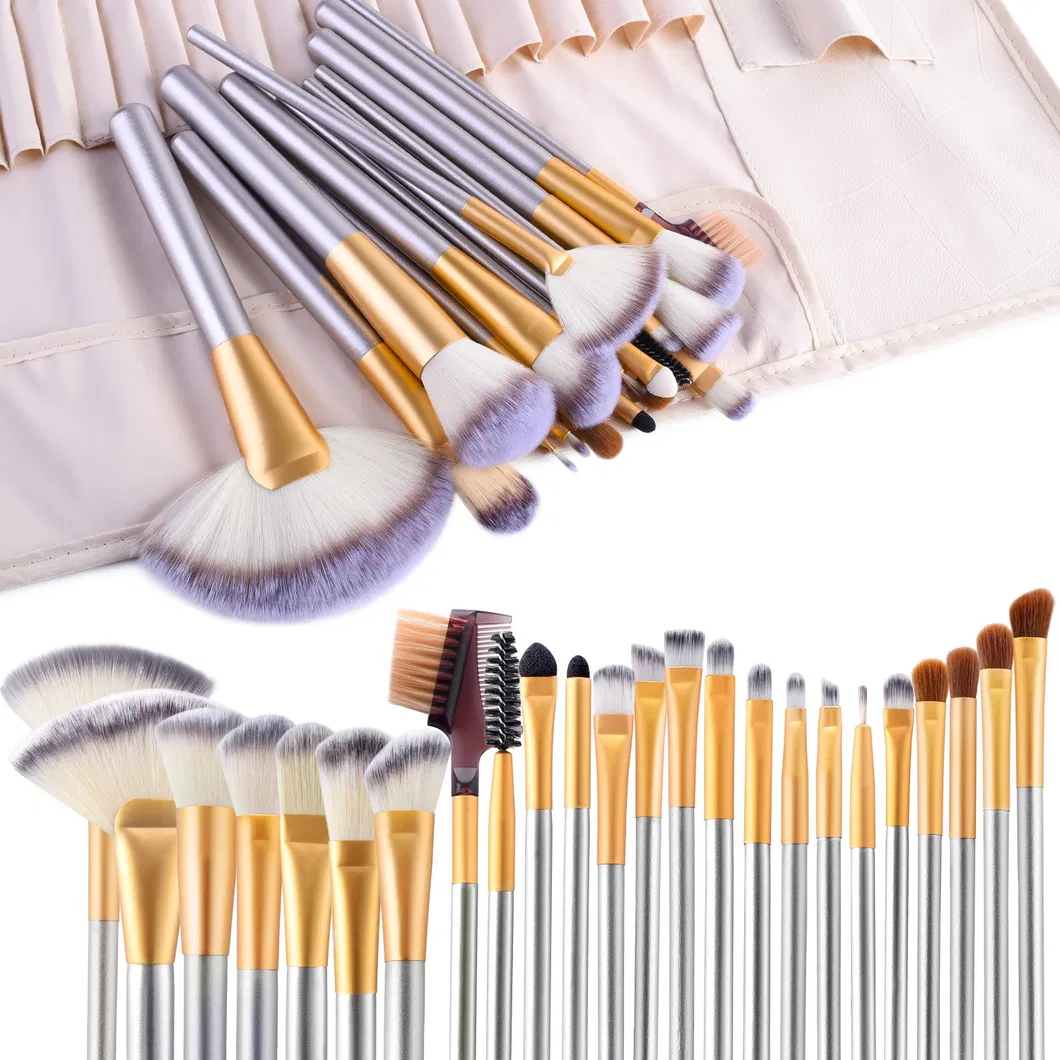 Professional Cosmetic Makeup Brush Set Detail 1