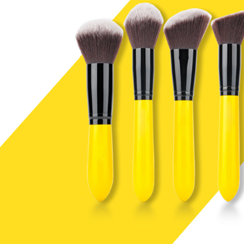 Makeup Brush-Yellow Series 12PCS Synthetic Hair -Face&Eye Cosmetic Pen Artificial Hair Make up Brush Set