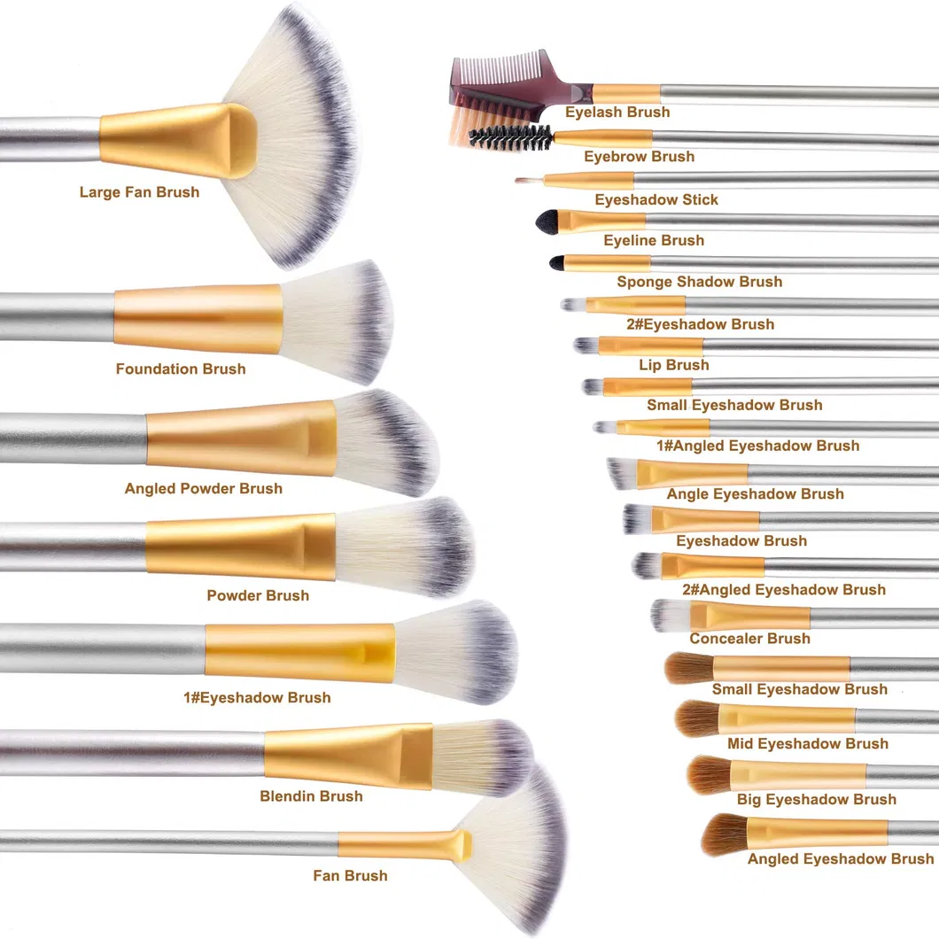 Professional Cosmetic Makeup Brush Set Detail 2