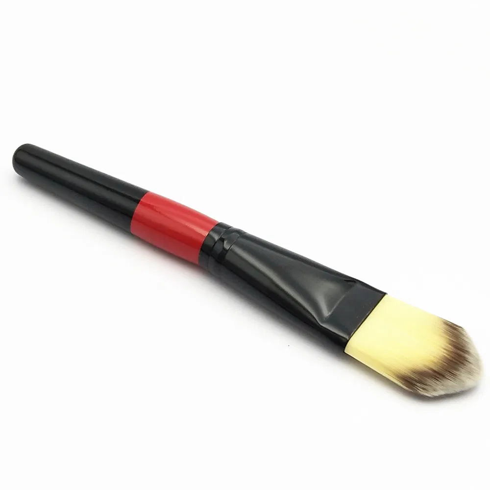 7PCS Professional Makeup Brush Set Black &amp; Red Synthetic Hair Brushes for Foundation, Eyeshadow &amp; Powder OEM/ODM Wholesale for Beauty Brands &amp; Ret