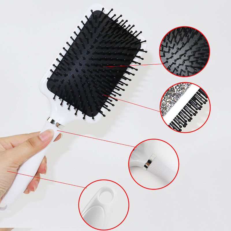 Wholesale Curly Detangle Deman Wet Antistatic 3 in 1 Hair Highlight Glitter High Quality Massage Set Brushes