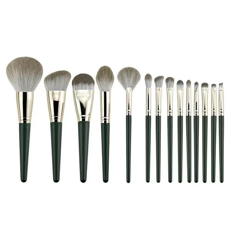 14-Piece Makeup Brush Set: Soft-Bristle Complete Beginner's Makeup Brush Collection