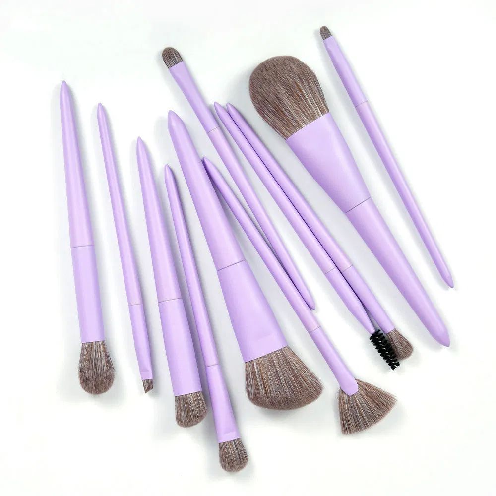 11PCS Cosmetic Makeup Brush Set for Face Eye Shadow Portable Soft Hair Lip Balm Beauty Brushes