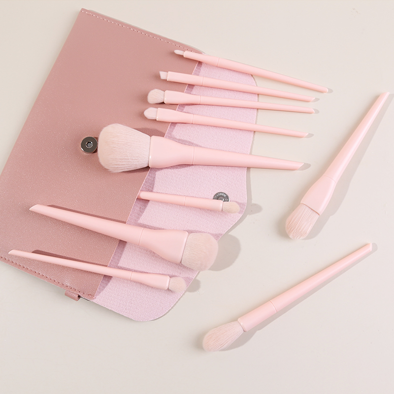 Professional 10PCS Make up Brush Set for Eye Shadow Lip Face with Logo Private Label Powder Foundation