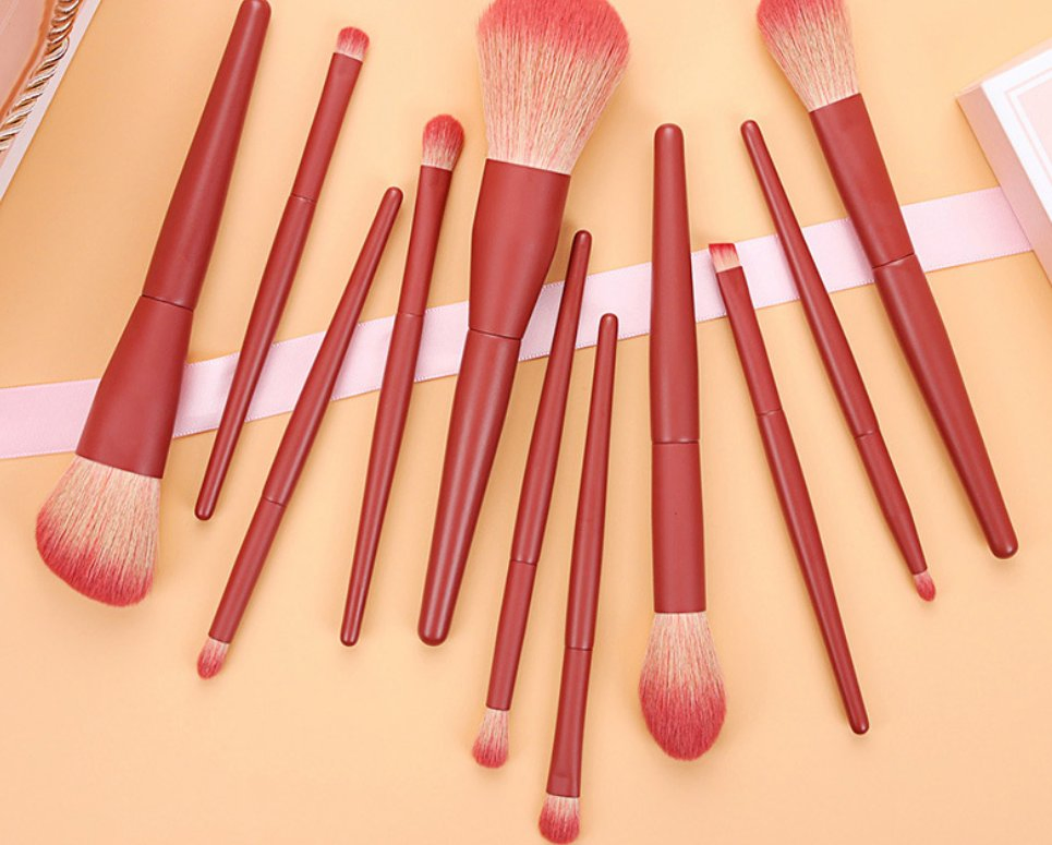Hot Sale High Quality Personalized Mini Portable Makeup Brush Candy Color Matte Soft Hair Makeup Brush Set
