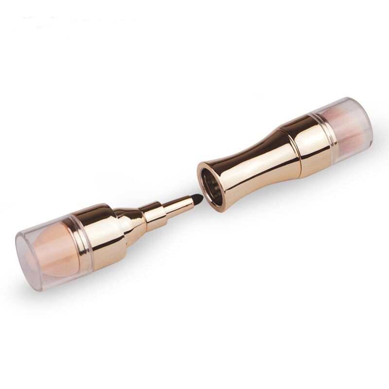 Four in One Combined Makeup Brush Small and Exquisite Custimozed Logo Cosmetic Brush Travel portable Makeup Brush Set