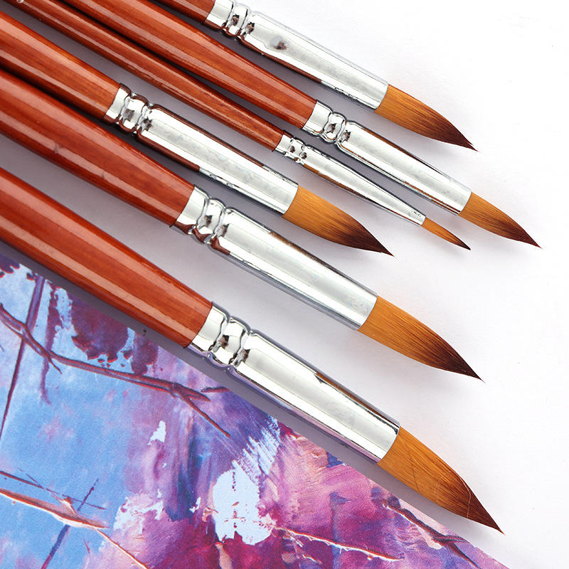 Nylon Hair Natural Wood 13PCS Handle Oil Watercolor Artist Brush Set Hot Sell OEM/ODM