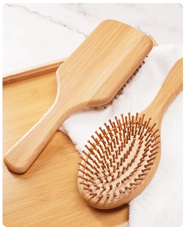 Wholesale Hair Salon Natural Bamboo Hair Brush Set