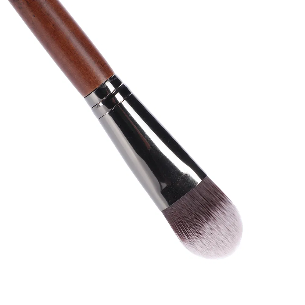 Beautichen 12PCS Professional Wooden Handle Makeup Brush Set – Soft Synthetic Bristles for Foundation, Powder, Blush, Contour, Highlight, Eyeshadow