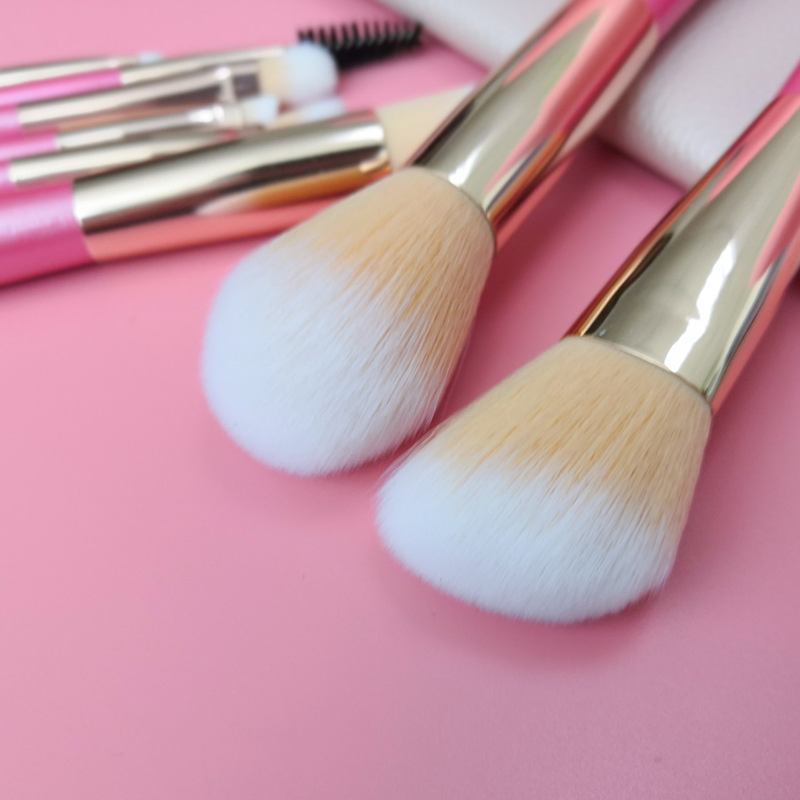 9PCS Cute Pink Makeup Brushes Foundation Eyeshadow Contour Brush Make up Brush Set