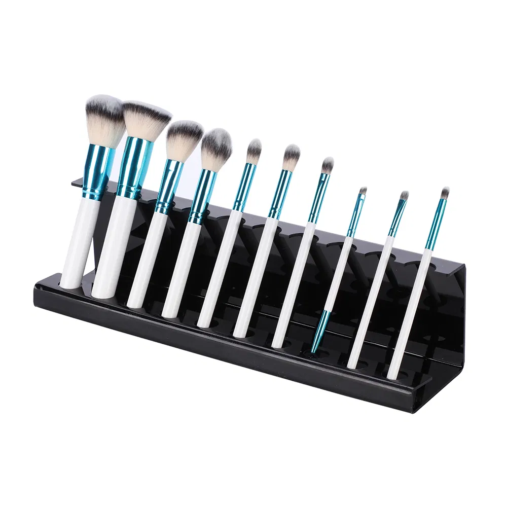 Beautichen 10PCS Professional Makeup Brush Set with Holder – Soft Synthetic Bristles for Foundation, Powder, Blush, Highlight, Contour, Eyeshadow