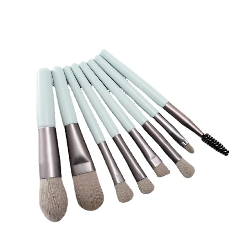 Mini Version 8PCS Makeup Brush Set Portable Travel Set Soft Hair Eyeshadow Brush Foundation Brush