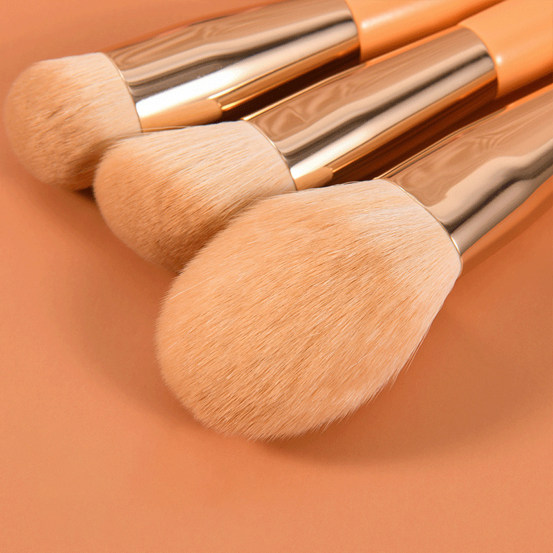 Beautichen 10PCS Vibrant Orange Youth Makeup Brush Set - OEM Private Label