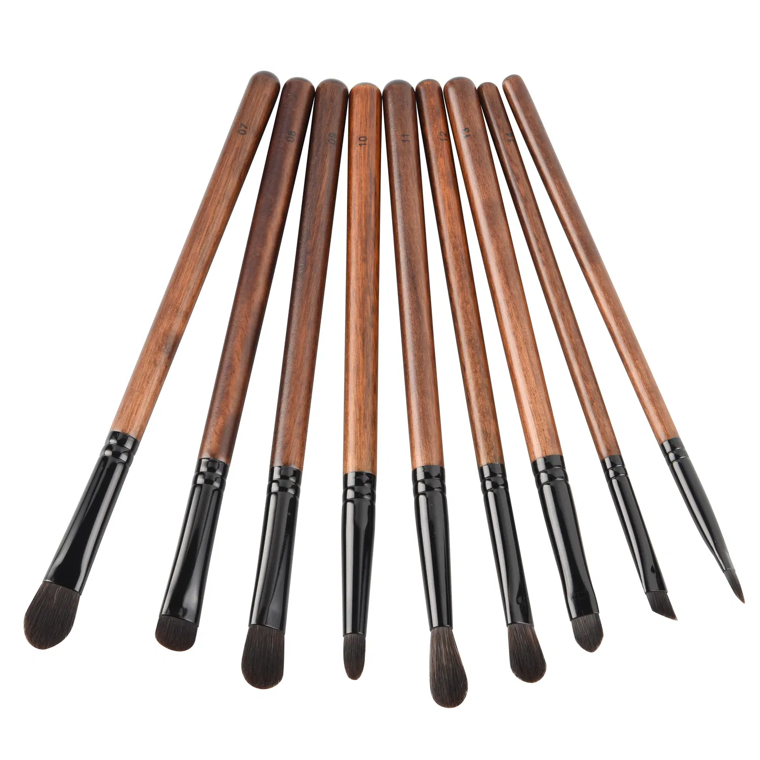 Beautichen Makeup Brushes Private Label Low Price Professional Makeup Brush 15 Black Eye Makeup Brush Set