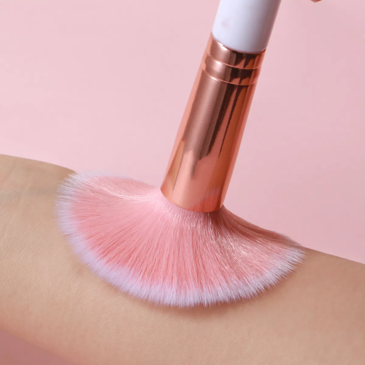 Beautichen 10PCS Pink Marble Vein Makeup Brush Set (5 Large + 5 Small) - Factory Direct Blush/Foundation/Eyeshadow Brushes Bulk Supply