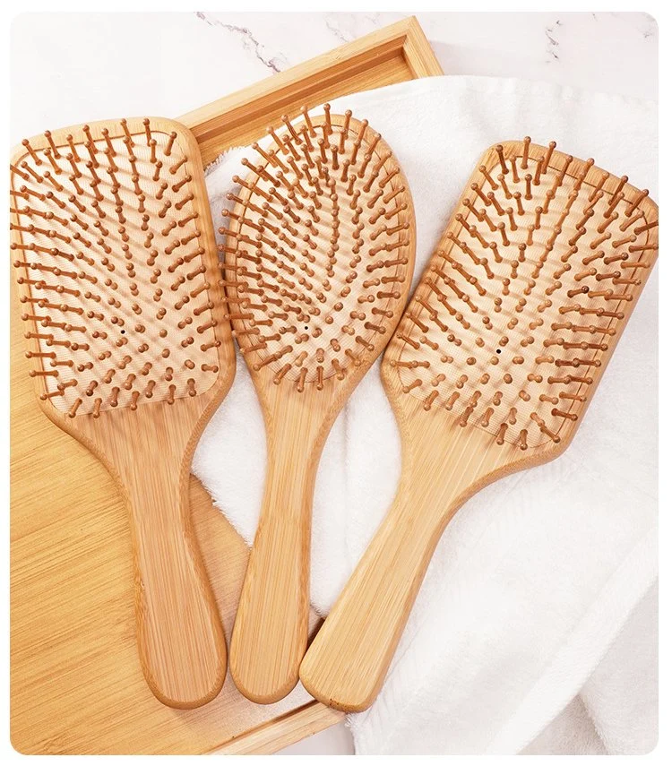 Wholesale Hair Salon Natural Bamboo Hair Brush Set