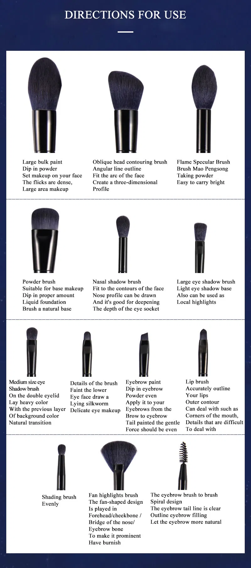 Makeup Brush Set View 4