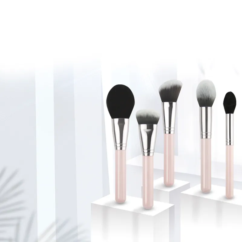 Pink Makeup Brush Set 5