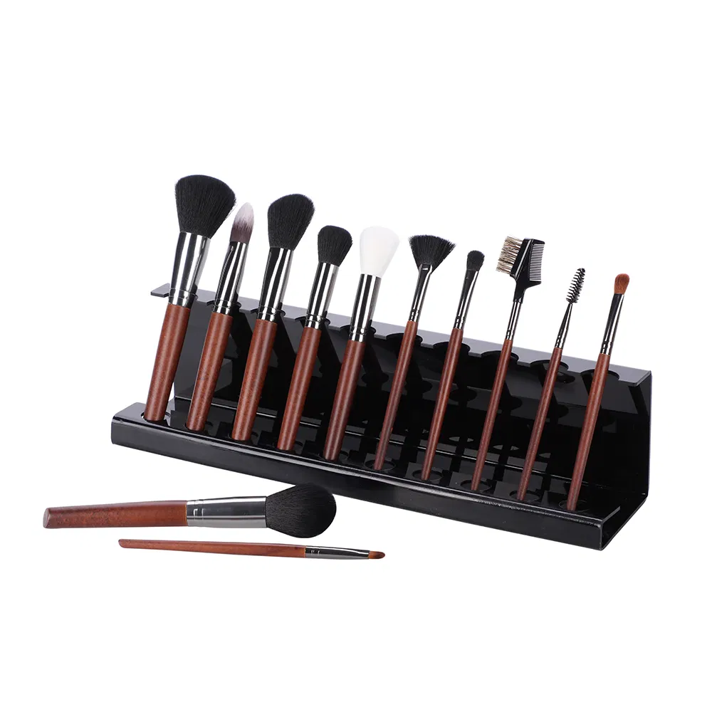 Beautichen 12PCS Professional Wooden Handle Makeup Brush Set – Soft Synthetic Bristles for Foundation, Powder, Blush, Contour, Highlight, Eyeshadow