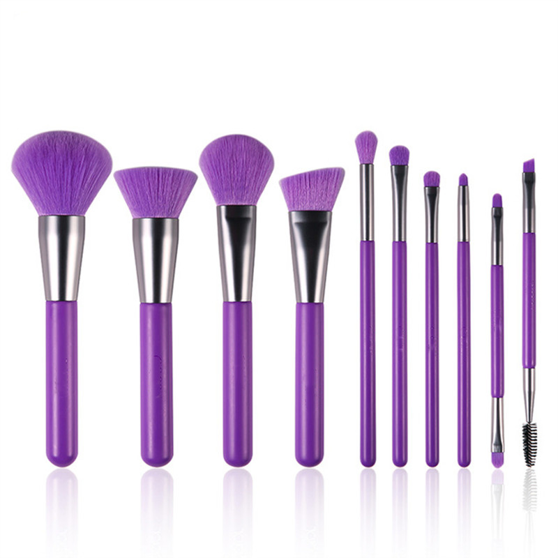 Foundation Bronzer Contour Blush Blending Brush Wholesale 10PCS Cosmetic Brush Set Hotselling Makeup Brush Set Manufacturer