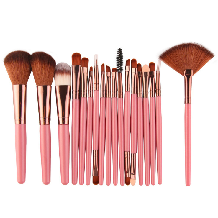 18PCS Makeup Brushes Set for Eye Shadow Foundation Powder Eyeliner Eyelash Lip Cosmetics