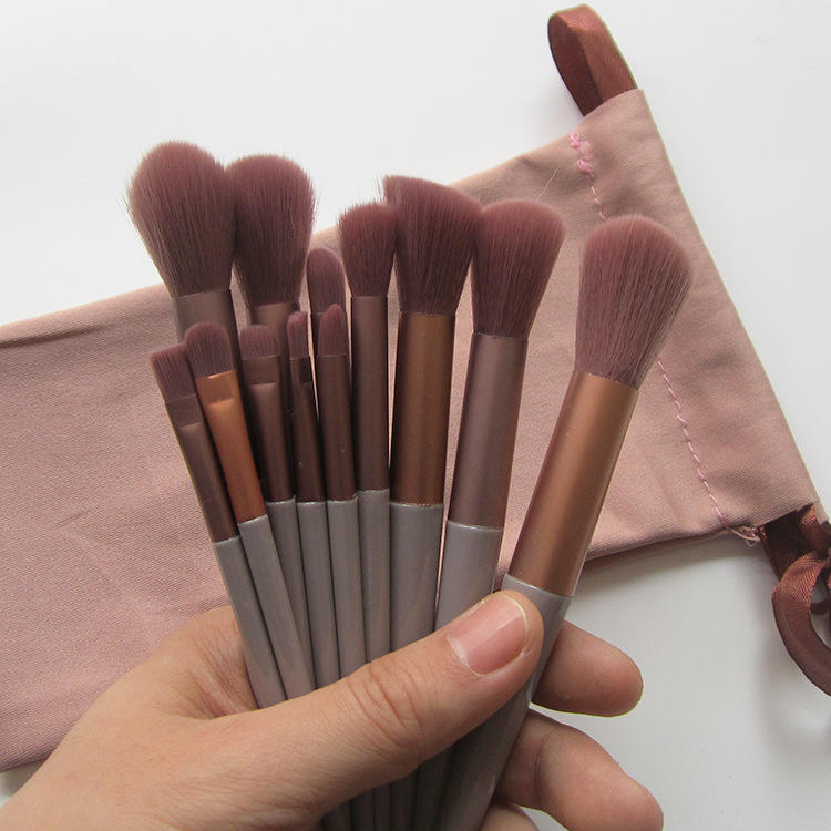 13PCS Concealer Lip Liner Brow Blush Face Multiuse Professional Makeup Brush Set