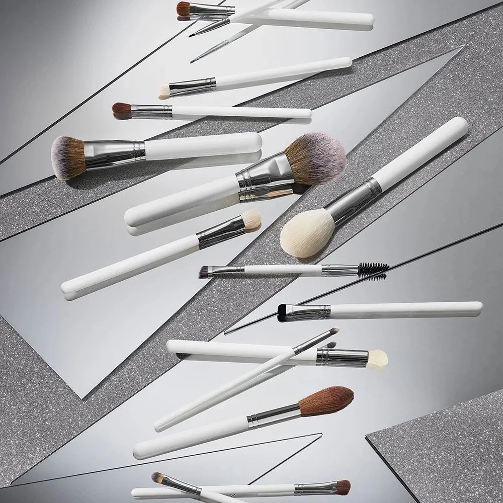 15PCS Synthetic Personalized Wholesale Your Own Brand Custom Logo Private Label Professional Brown Makeup Brush Set