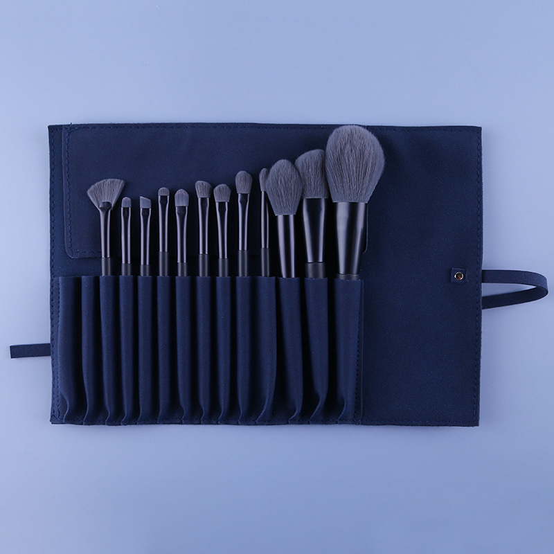 Wood Handle Synthetic Hair Private Label Cosmetic Make up Powder Blush Brushes Kit Makeup Brushes Set