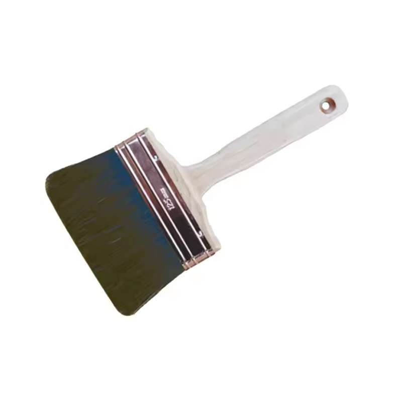 Natural Boar Hair Soft Boiled Bristle Wooden Handle Paint Brushes for Wall Painting