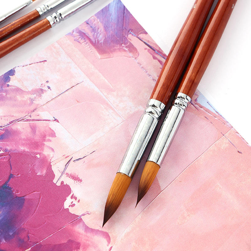 Nylon Hair Natural Wood 13PCS Handle Oil Watercolor Artist Brush Set Hot Sell OEM/ODM