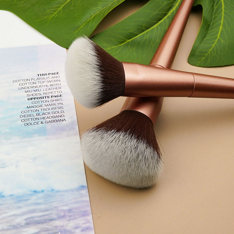 Professional Luxury Rose Gold Custom High Quality Synthetic Eye Makeup Brush Set