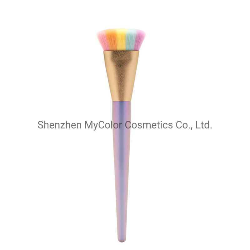 OEM Manufacturer Unicorn Makeup Brush Customized Colorful Rainbow Highlight Blending Brush