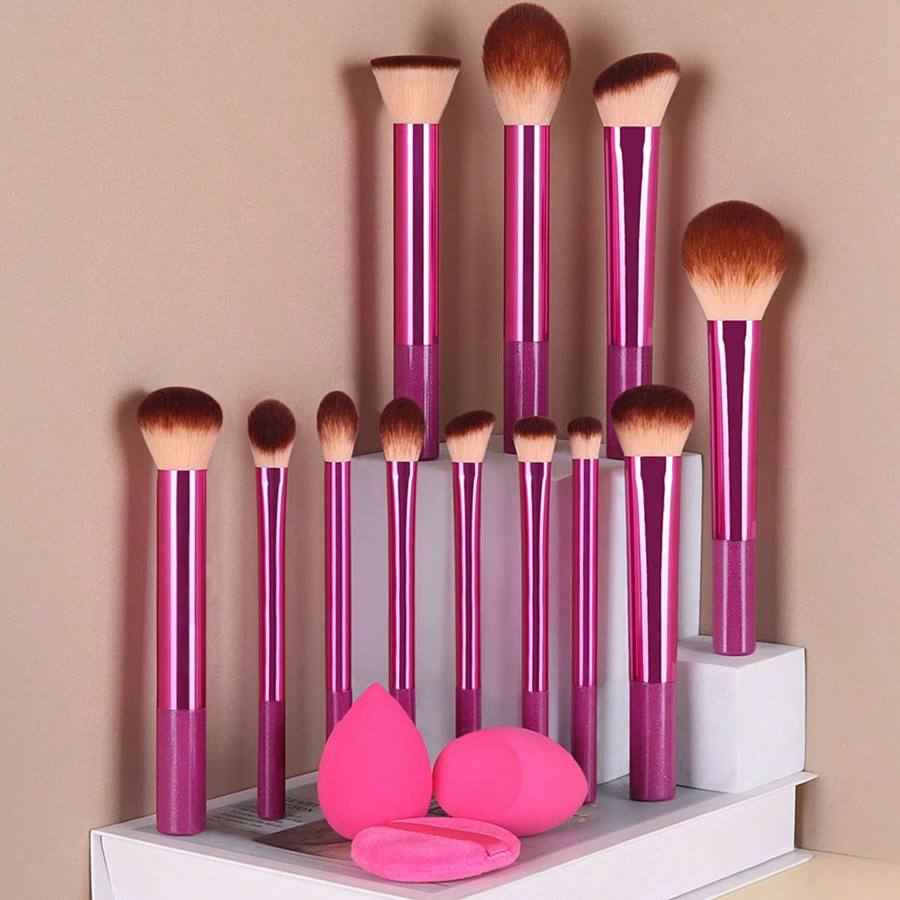 Professional Large Combo Eyeshadow Blush Beauty Cosmetic Makeup Brushes Set