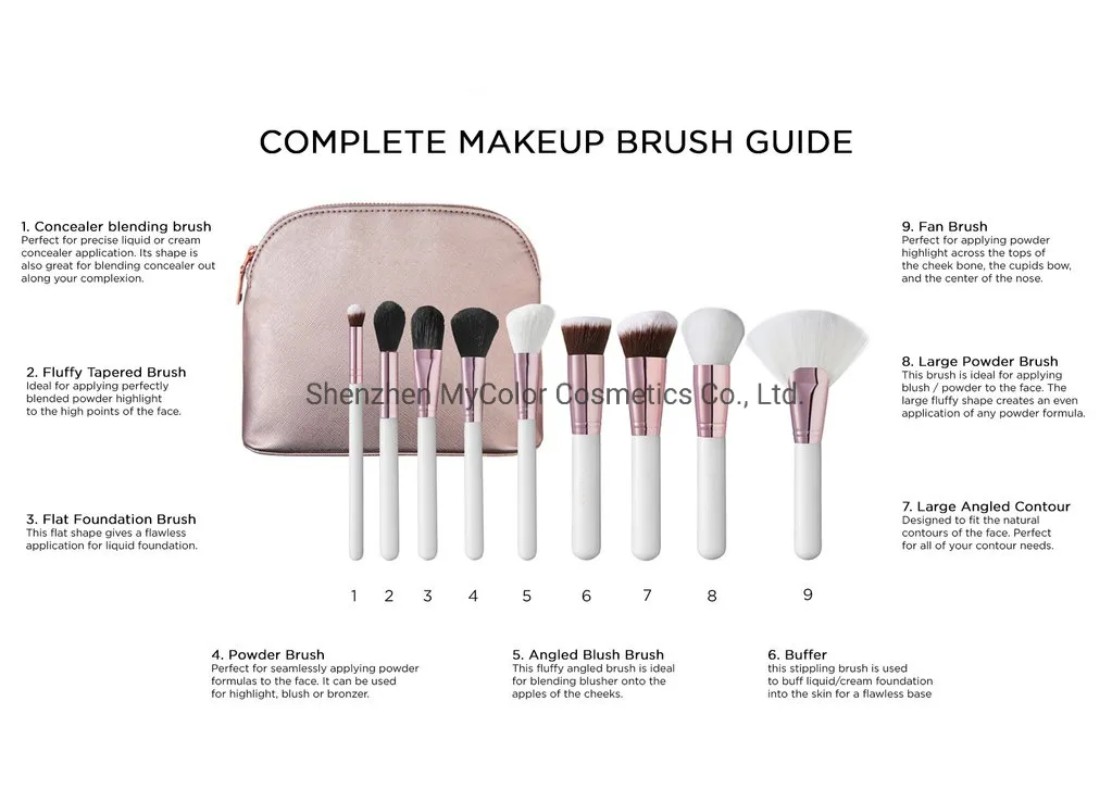 White Makeup Brushes