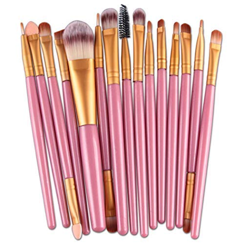 Beautichen Makeup Brush Set for Women: 15PCS Foundation Powder Eyeshadow Brushes