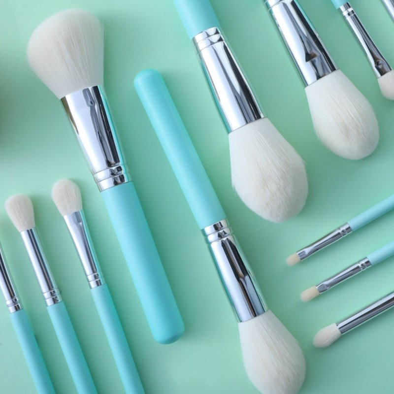 Factory Price 12PCS Wooden Handle Cosmetic Brushes Manufacturer Pure Synthetic Hair OEM Makeup Blender Makeup Brushes Set